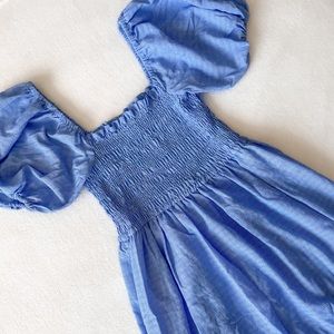 dRA Los Angeles Puff Sleeve Smocked Dress
